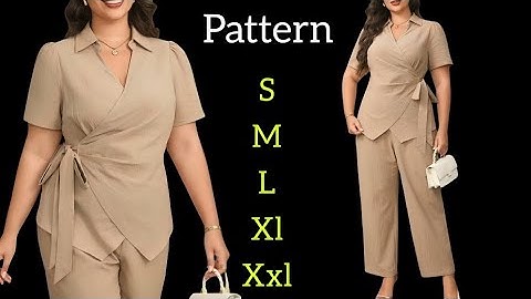 Wrap Blouse & Pants Pattern Tutorial | Full Pattern Drafting With Pro Tips