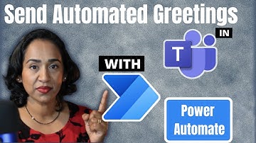 How to send automated greetings with image using power automate