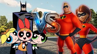 Cartoon Vs Anime Mugen Batman And The Powerpuff Girls Vs The Incredibles