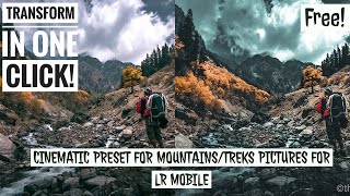 FREE CINEMATIC LIGHTROOM MOBILE PRESETS FOR MOUNTAINS AND LANDSCAPE || BIPIN GUPTA VLOGS screenshot 5