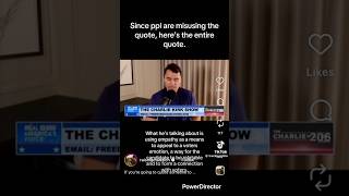 CHARLIE KIRK EMPATHY FULL QUOTE #youtubeshorts #shortvideo #shorts #short ​⁠@RealCharlieKirk