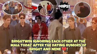 Bright and Win started to ignore each other today at the mall, BL actors have also noticed it💔😱