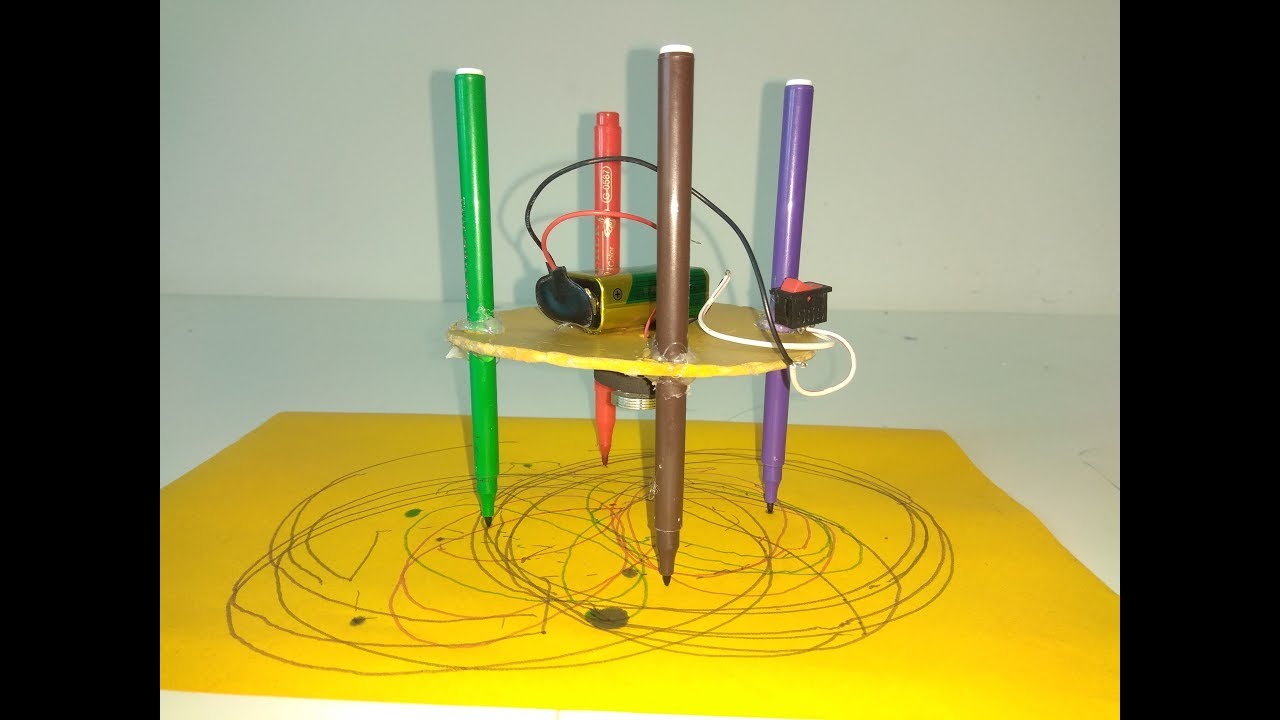 Art & Craft,How To Make Diy Robotic Coloring Machine for kids.