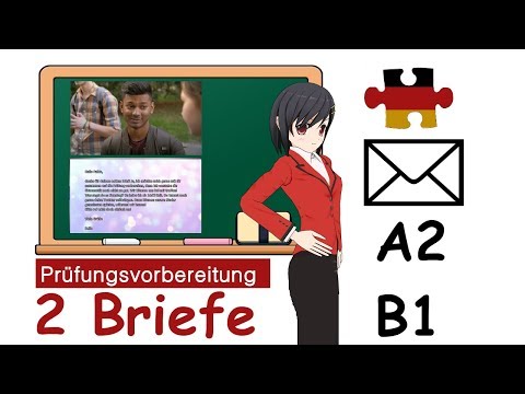 Deutsch Briefe schreiben Prüfung (B1 und A2): Musterbriefe "Einladung zum gemeinsamen Lernen"