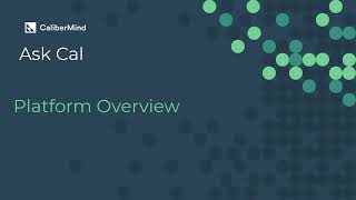 CaliberMind Ask Cal Overview