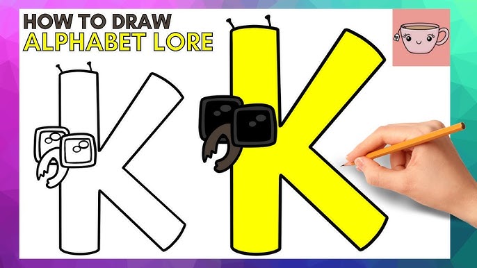 How To Draw Alphabet Lore - Letter X  Cute Easy Step By Step Drawing  Tutorial 