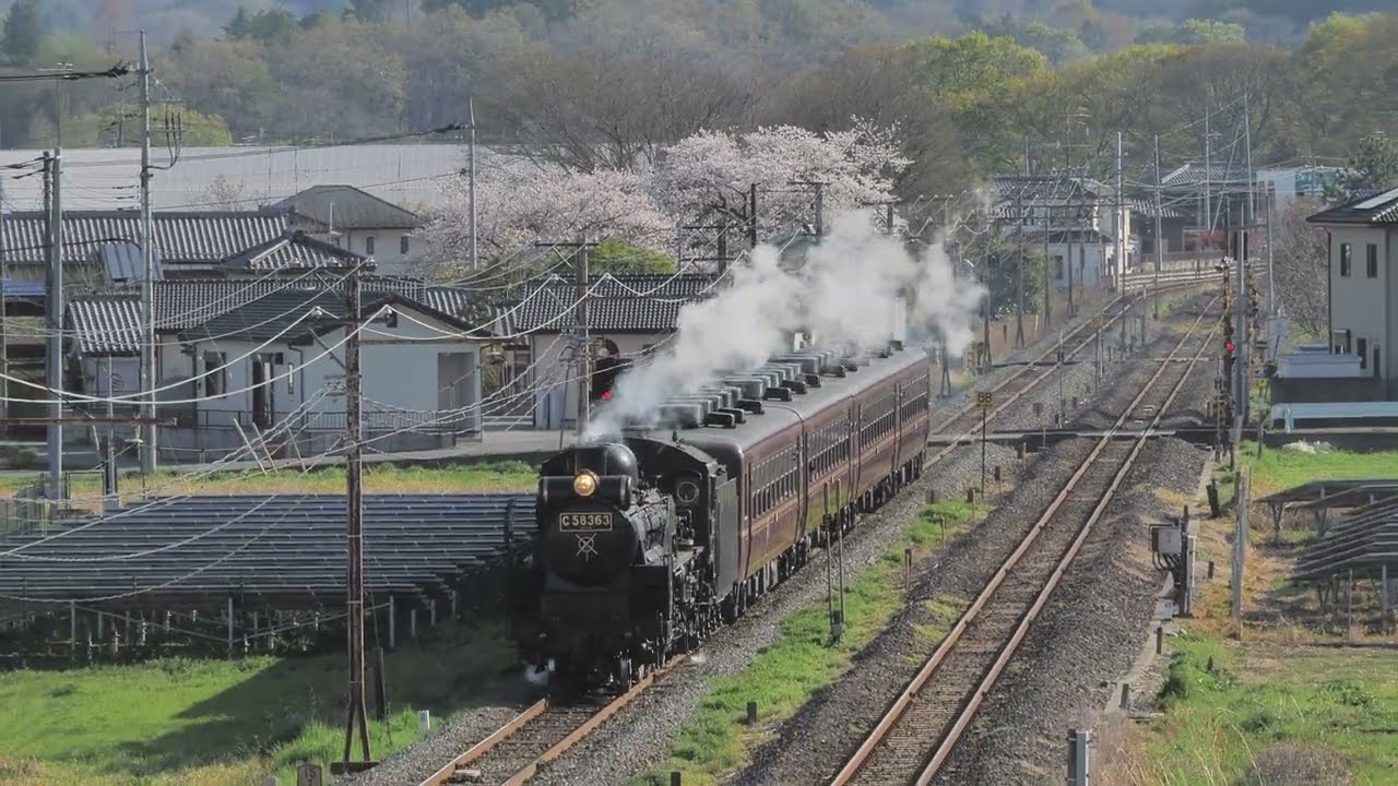 4K】2026/4/3【SLパレオエクスプレス】追っかけ記録 秩父鉄道 の小春日