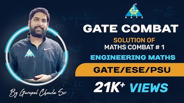 MATHS COMBAT SOLUTION #01 | GURUPAL SIR | GATE 2020