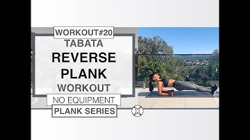 4 MIN TABATA REVERSE PLANK WORKOUT! VERSACE ON THE FLOOR W#20#tabata #reverseplank #noequipment 🖤