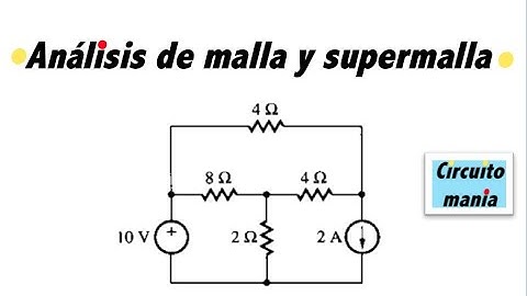 Análisis de malla y supermalla - Problema 3.29 "Electric Circuits Fundamentals, Franco"