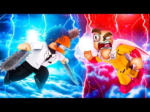 CHAINSAW MAN vs ONE PUNCH MAN in ROBLOX