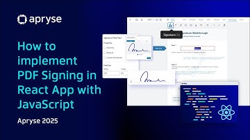 How to implement PDF Signing in React App with JavaScript | Apryse 2025