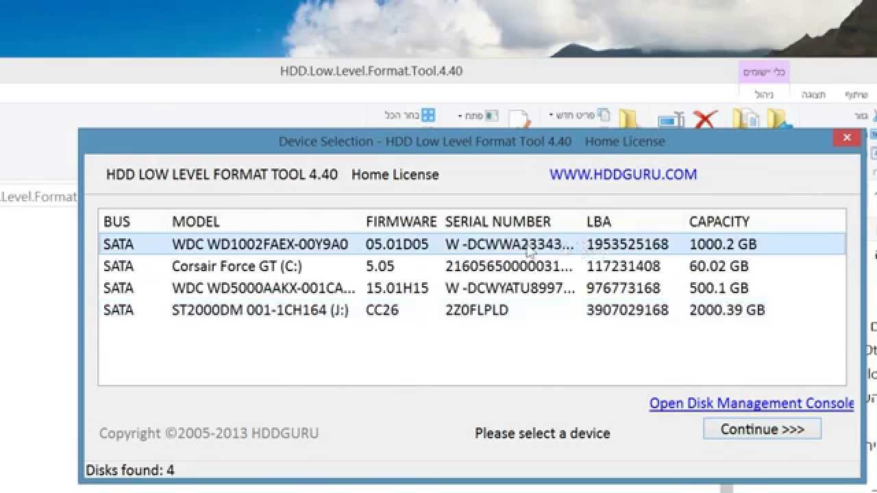 telefon sammentrækning lort Using HDD Low Level Format Tool - YouTube