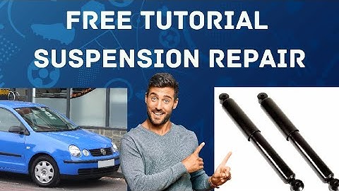 How to change rear shock absorbers on VW POLO 4 (9N) 4K Tutorial very easy