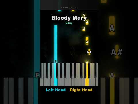 Bloody Mary Piano Tutorial Shorts 