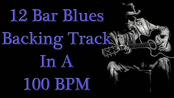12 bar blues in A backing track 100 BPM