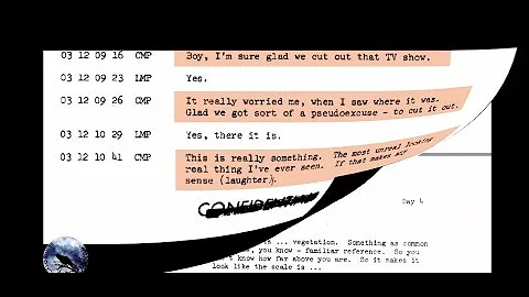 "I'm glad we cut out that TV show." Apollo 14 Command Module Onboard Voice Transcription