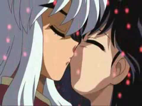 Inuyasha y Kagome :) el primer beso