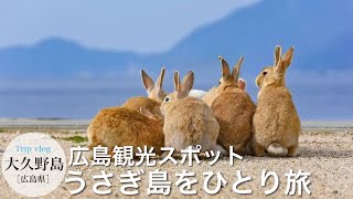 【広島ひとり旅】うさぎだらけの島ウサギ島（大久野島）へ / 広島観光スポット / 旅行vlog