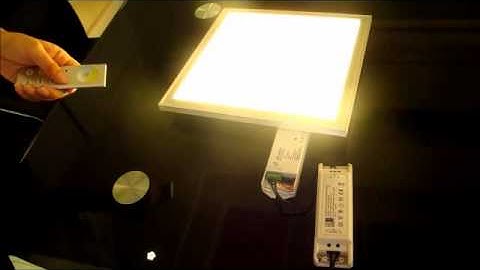 Dimming led panel light with rf dimmer