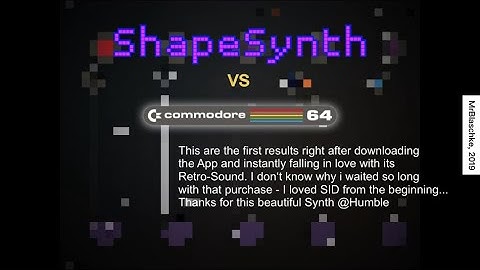 ShapeSynth vs C64 - 1st Level