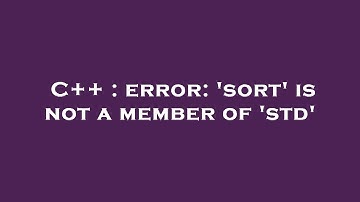 C++ : error: 