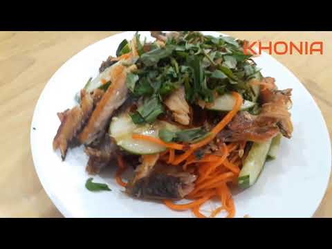 Gỏi Dưa Leo Khô Cá Lóc, Phút Chốc Là Hết Dĩa | KHONIA