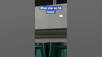 blue star ac h6 issue