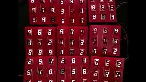 6V is enough to power the Seven Segment Art Installation