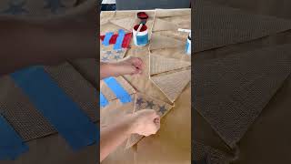 DIY Pottery Barn Dupe 4th of July Banner - Full video & a blog post with details! #diy #diycraft