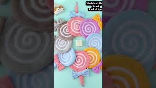 Cute hanging towel #microfibertowel #coral fleeece ultra soft full soaking towel #vg_vlogs #shorts