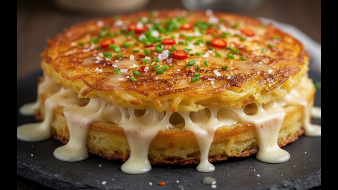 With 2 eggs and potatoes, make an amazing pizza! 😍 The most delicious homemade pizza.