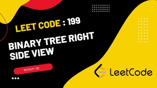 Binary Tree Right Side View || LeetCode199 || Daily Challenge || right side view tree || 199 || Tree