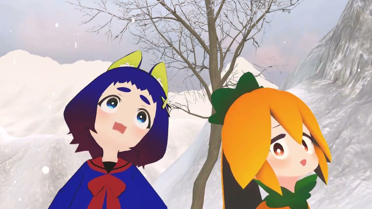 VRChat】こんちゃんなすちゃんの冬（V） - YouTube