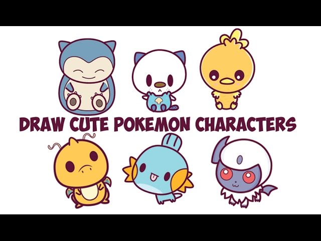 Learn How to Draw Kawaii Cute Chibi Pokemons - Huge Chibi Pokemon Guide -  How to Draw Step by Step Drawing Tutorials