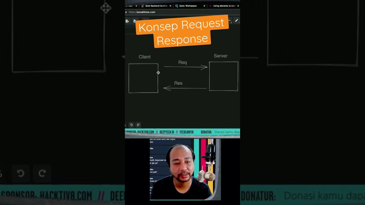 Cuplikan video: #shorts konsep request response yang biasa dijumpai di #web #framework