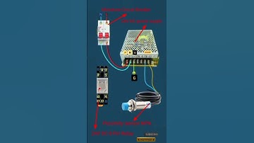 How it NPN sensor connection working #proximitysensor #trendingshorts #electrical #viralvideo