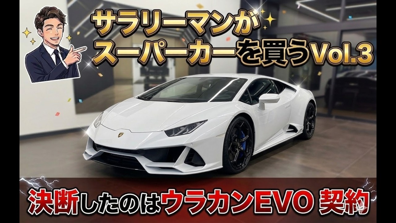 【契約】サラリーマンがスーパーカーを買うvol 3　ランボルギーニウラカンEVO