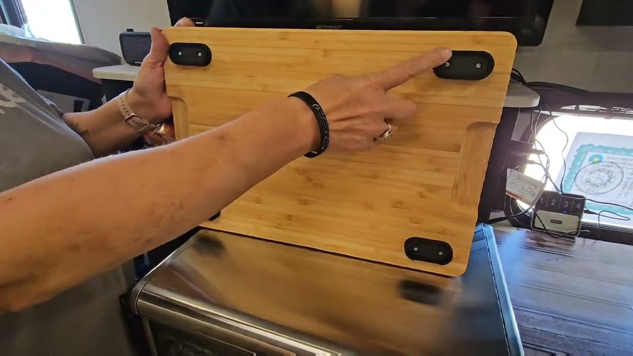 Create Extra Space with Cutting Board for Air Fryer