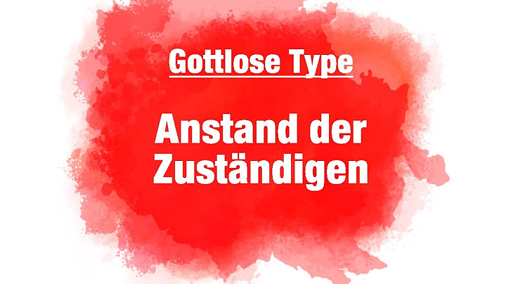 Anstand der Zuständigen