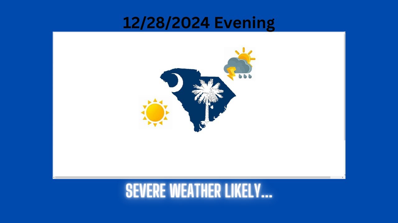 Severe Weather Likely In South Carolina Tomorrow... - YouTube