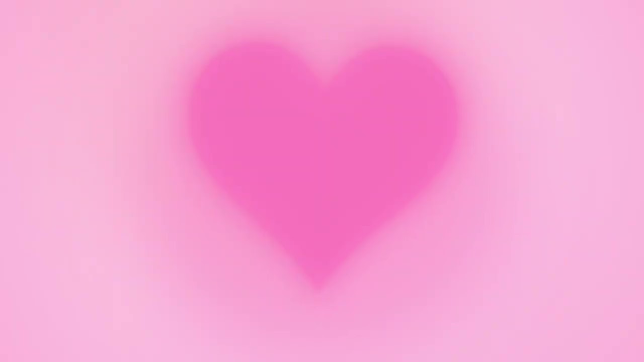 Pink Aesthetic Heart Glow Wallpaper ♡ Silent Ambience for relaxing