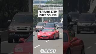 PURE SOUND OLD V12 FERRARI! 🥰😍 #ecsb #shorts (Ferrari 575 Maranello Indonesia)