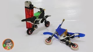 Cara Membuat Mainan Miniatur Motor Trail dari Korek Gas