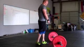 AMRAP thrusters @ 135# in 6mins
