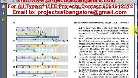 Probabilistic Error Modeling for Approximate Adders | IEEE Projects in Bangalore