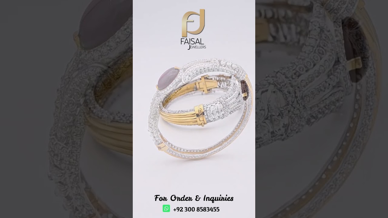Beautiful Gold Kara (Bracelet) Design for Girls