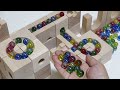 Marble Run  ASMR ☆ Cuboro Wooden Course Made in Switzerland & Wooden Yuriika Deluxe 66 Made in Japan