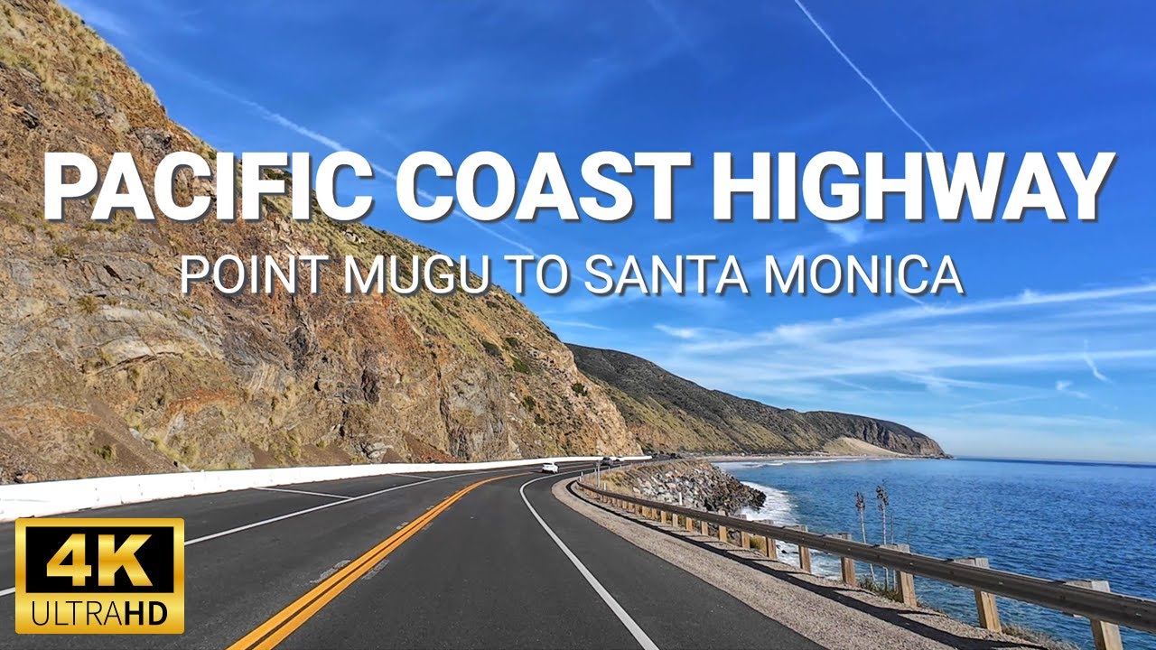 Driving Pacific Coast Highway - Point Mugu to Santa Monica, California - 4K Scenic Drive