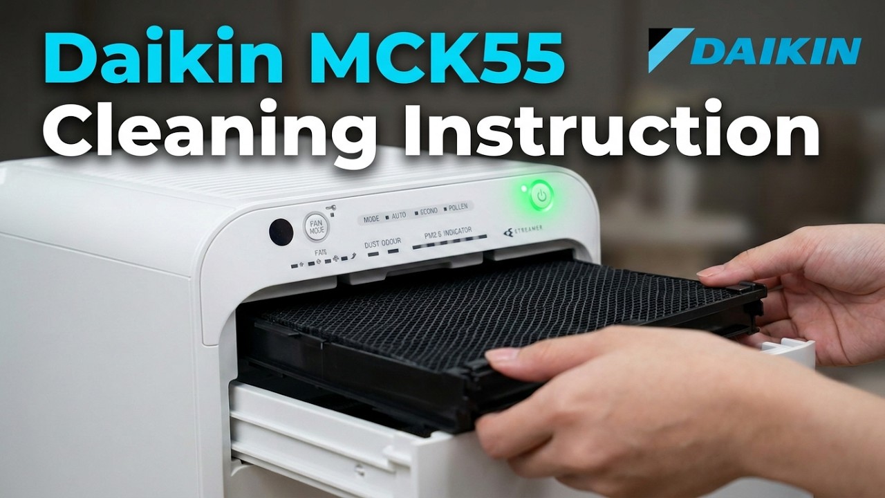 How To Clean Daikin MCK55 Tutorial Video - YouTube